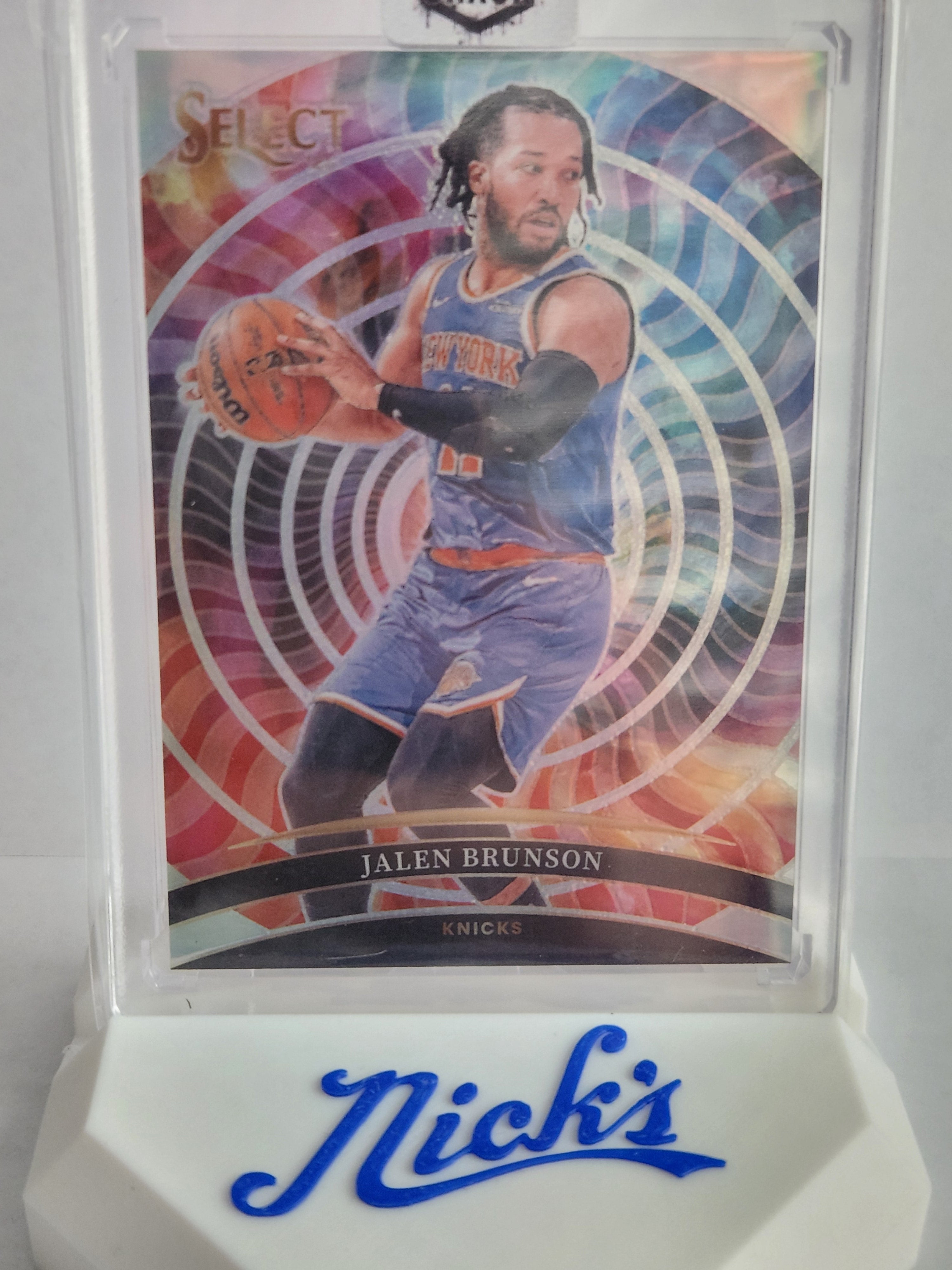 2024-25 Panini Select Jalen Brunson #24 Color Wheel Prizm CASE HIT 