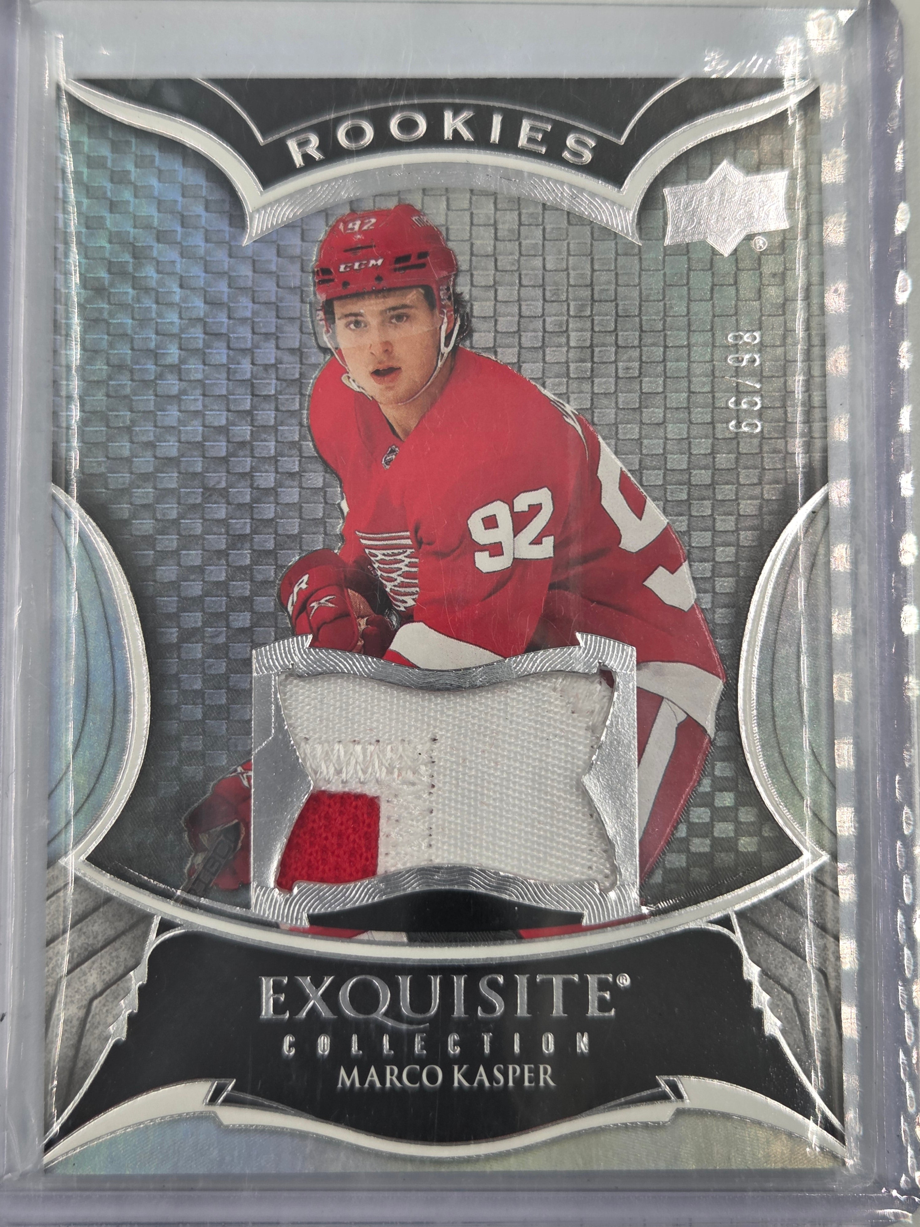 2023-24 Upper Deck Black Diamond Marco Kasper Exquisite Collection Rookie Patch #86/99