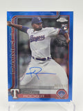 2025 Topps Chrome Kumar Rocker True Blue Rookie Auto #001/150