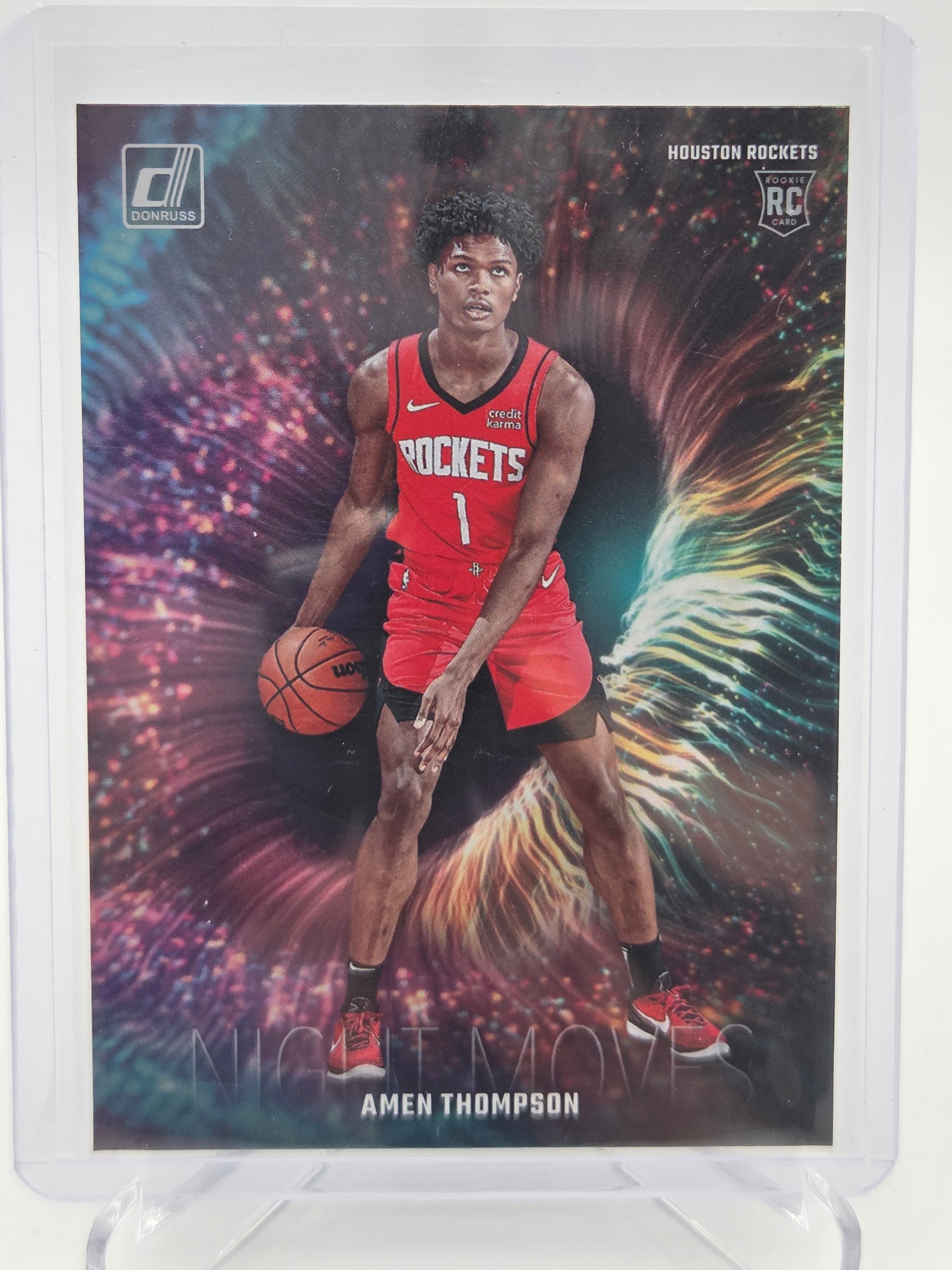 2025-26 Topps Chrome Amen Thompson Rookie Night Moves *Case Hit