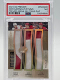 2023 Upper Deck Premier Seider/DeBrincat/Raymond Triple Mega Patch #10/15 PSA 7