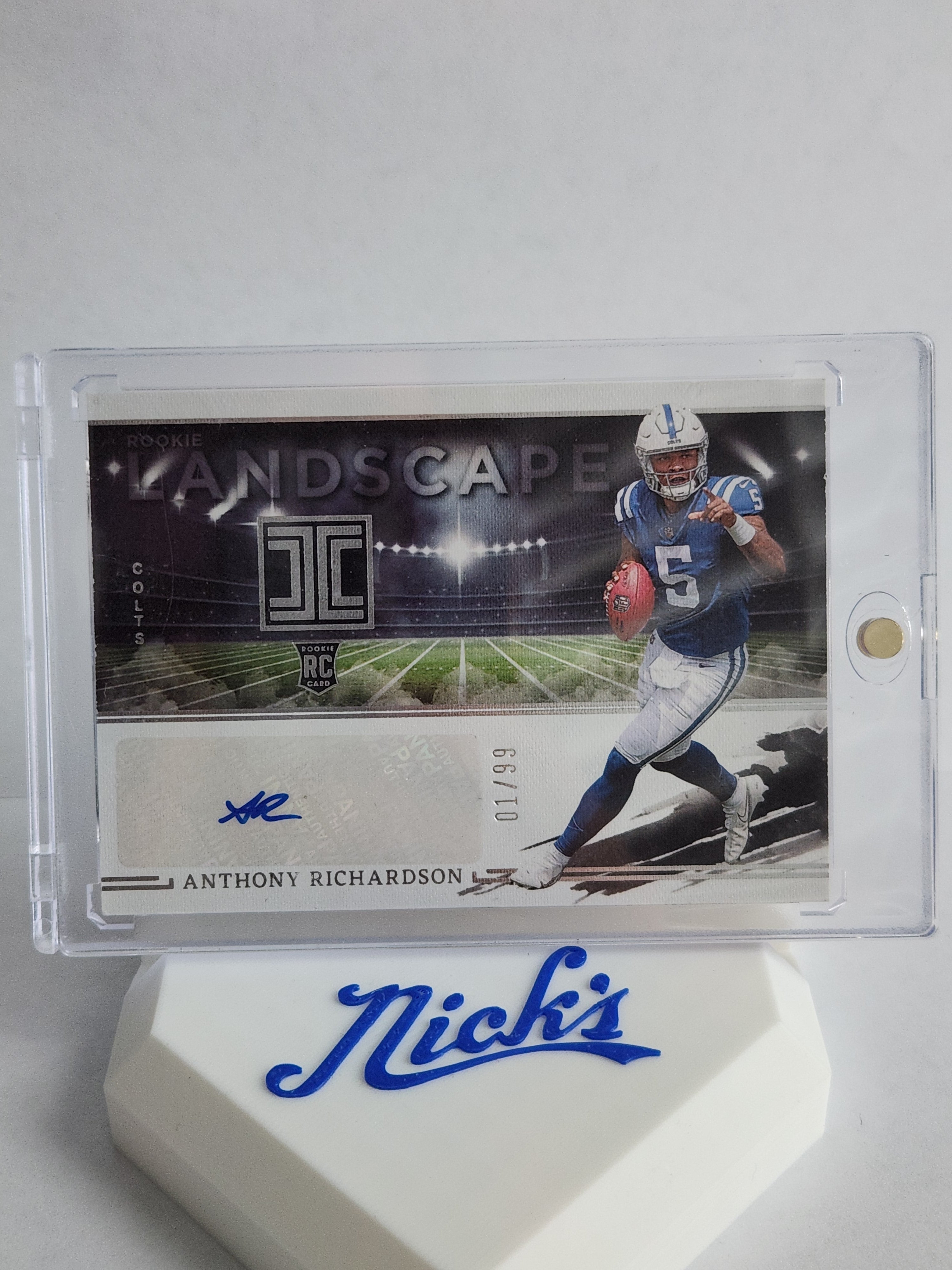2023 Panini Impeccable Anthony Richardson Rookie Landscape Auto 01/99