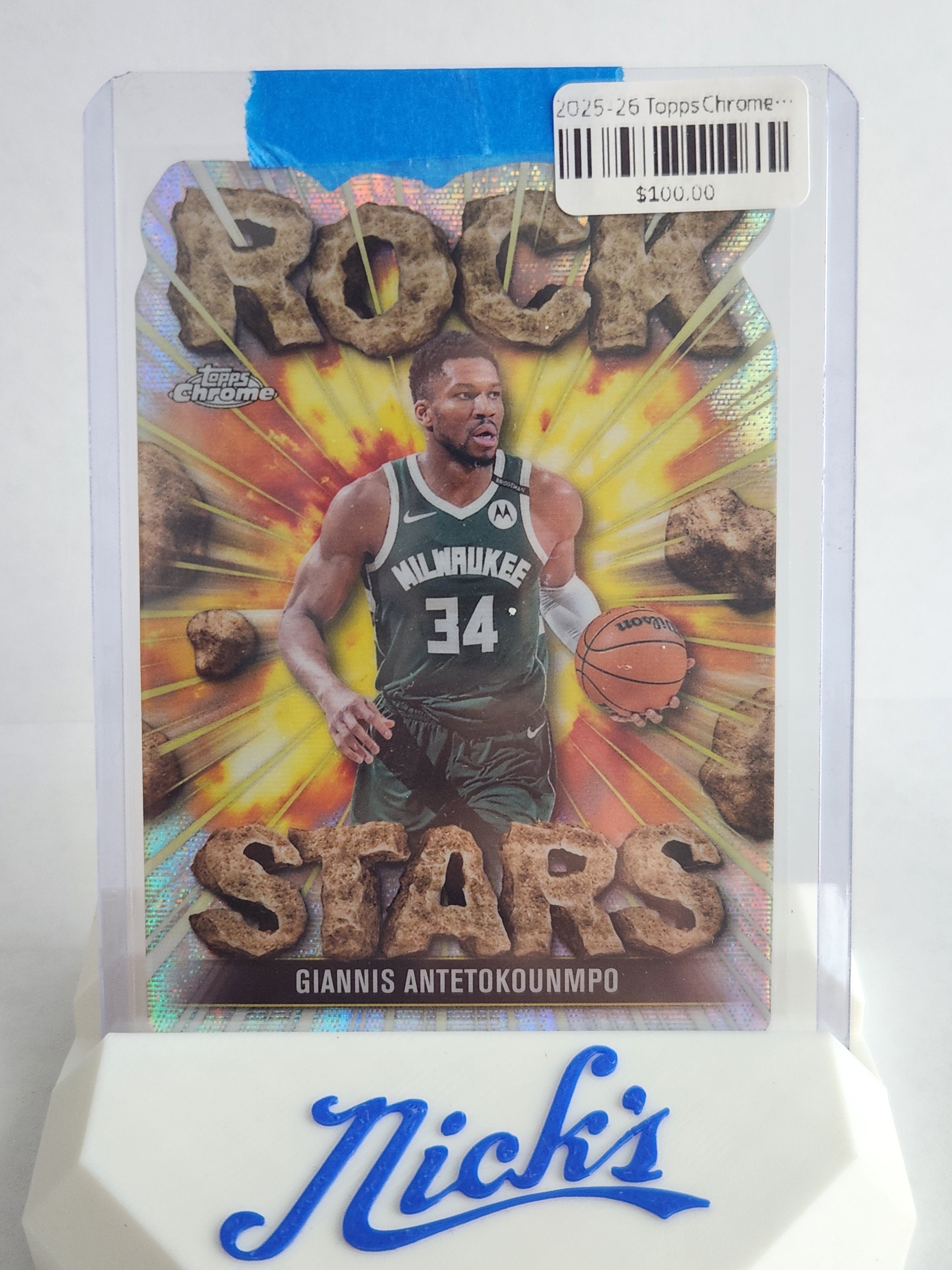 2025-26 Topps Chrome Giannis Antetokounmp Rock Stars