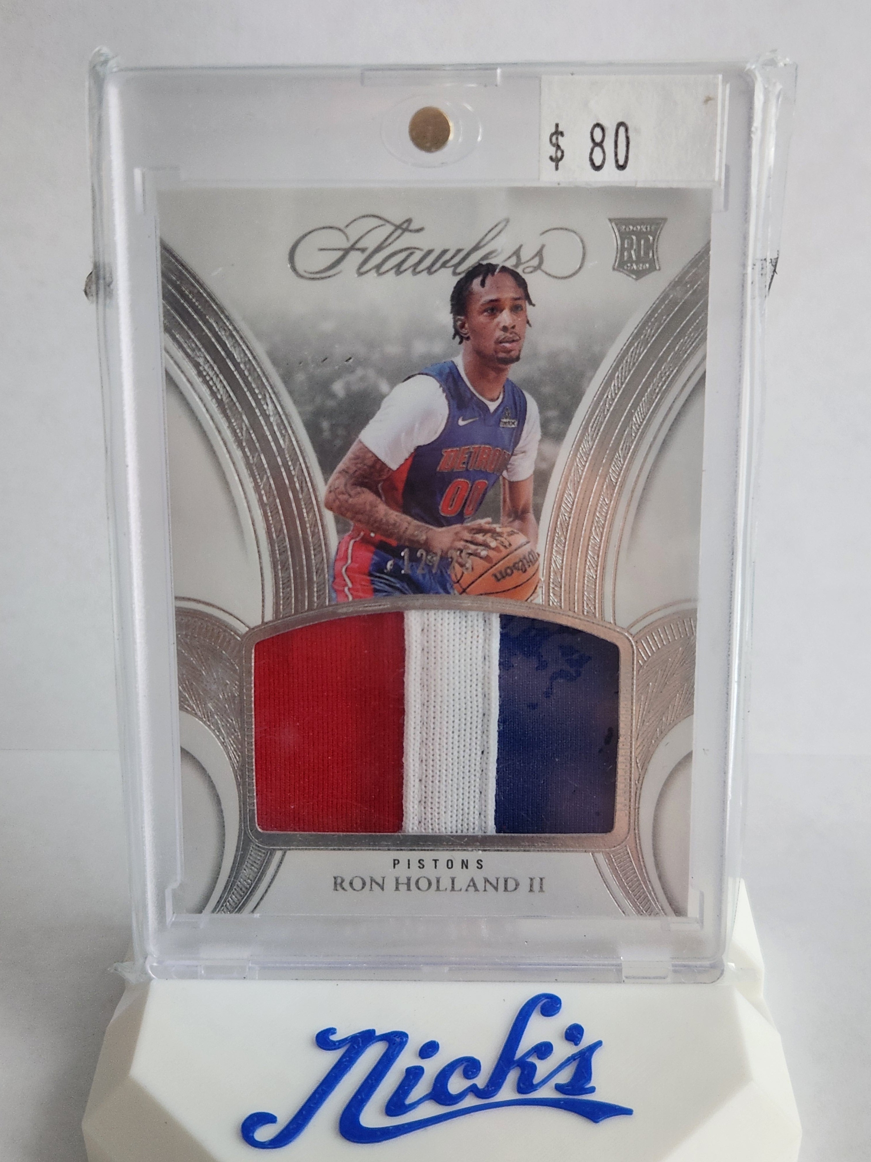 2024-25 Panini Flawless Ron Holland II 3-Color Patch #12/25