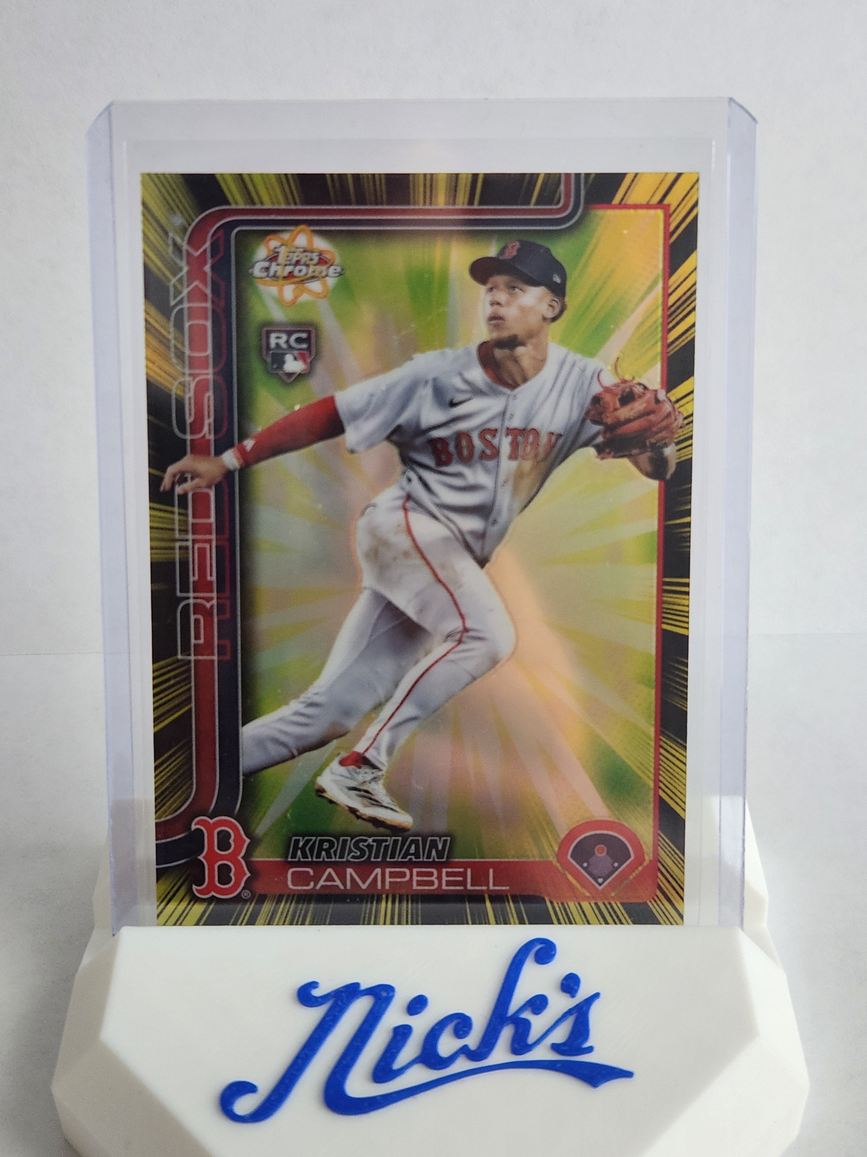 2025 Topps Chrome Update Kristian Campbell RR-22 Radiating Rookies SSP