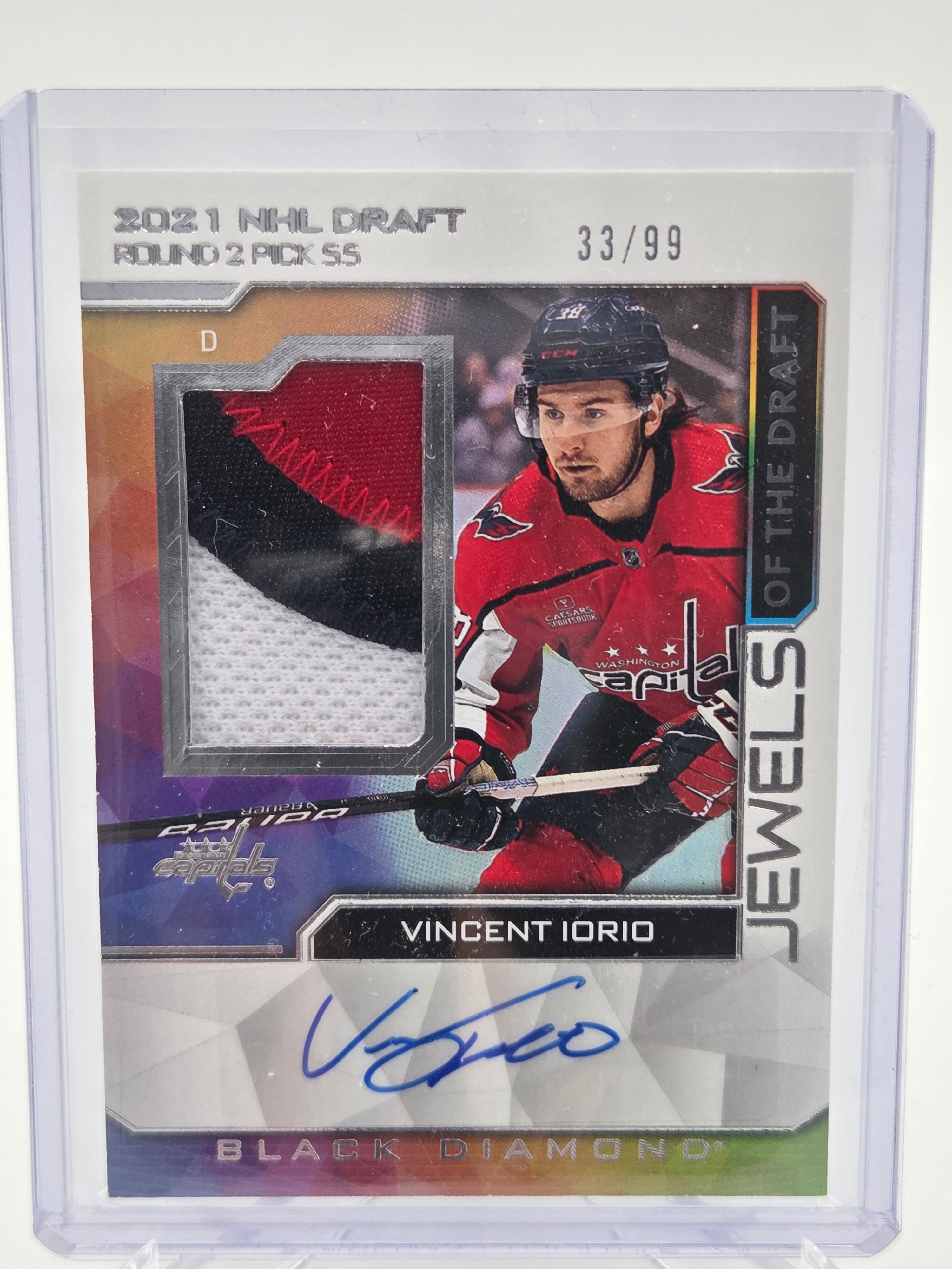 2023-24 Upper Deck Black Diamond Vincent Iorio Jewels of the Draft RPA #33/99