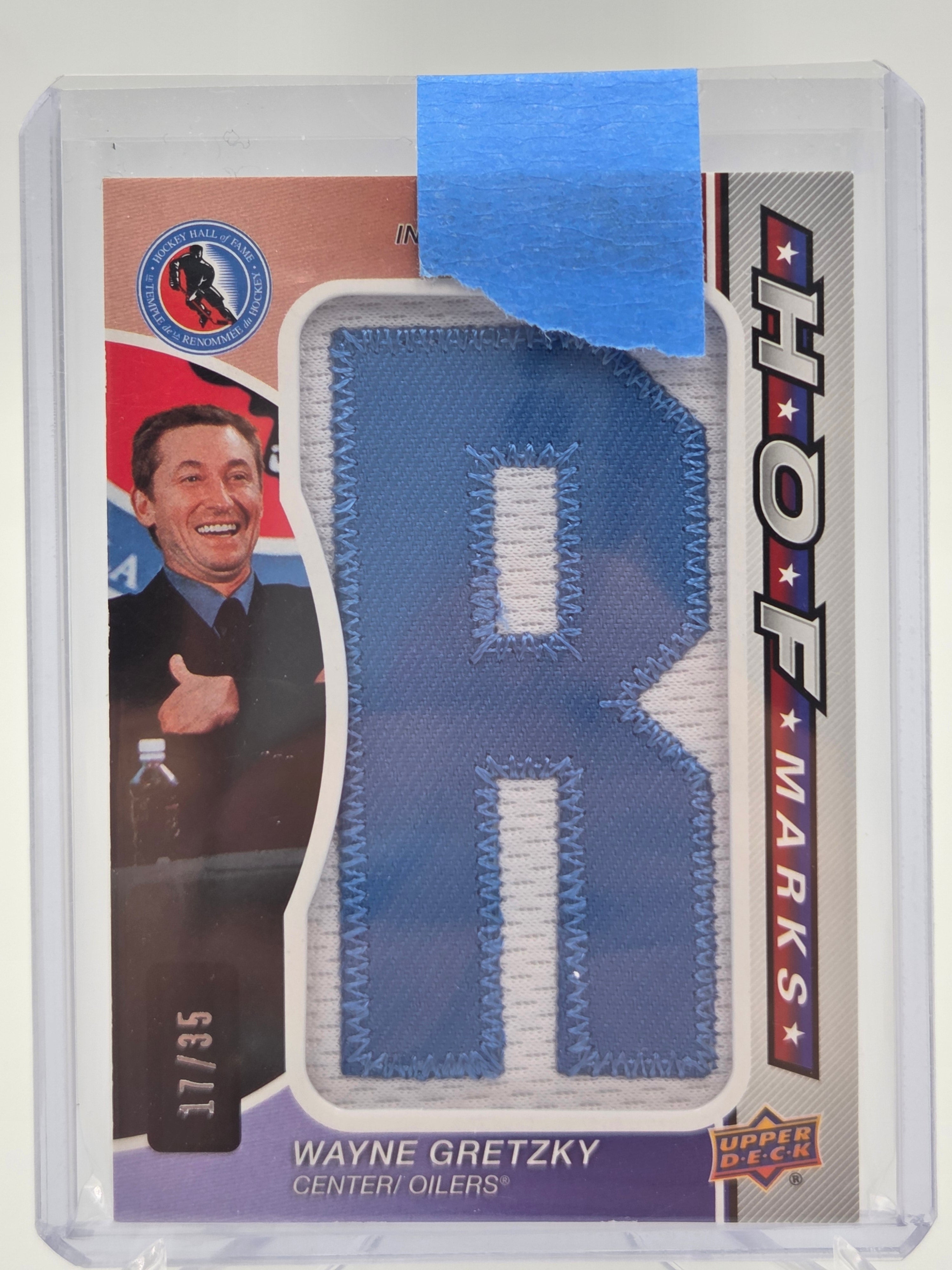 2024-25 Upper Deck SP Game Used Wayne Gretzky HOF Marks "R" #17/35