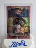 2025 Bowman Chrome Prospects Josh Knoth 1st Bowman Rose Gold #02/15