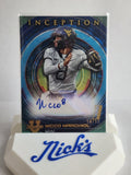 2022 Bowman Inception Nicco Marchiol Blue Foil Color Match Auto #54/99 RC WVU QB