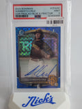 2025 Bowman Chrome Humberto Cruz Blue X-Fractor Auto #029/150 PSA 9