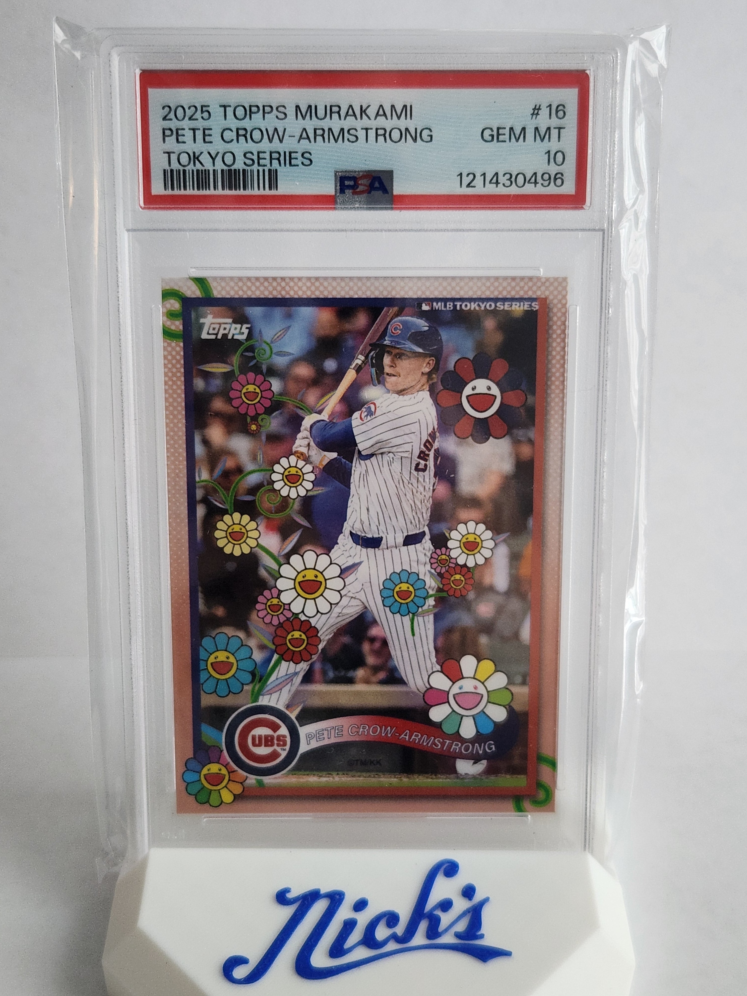2025 Topps Murakami Tokyo Series #16 Pete Crow-Armstrong PSA GEM MT 10