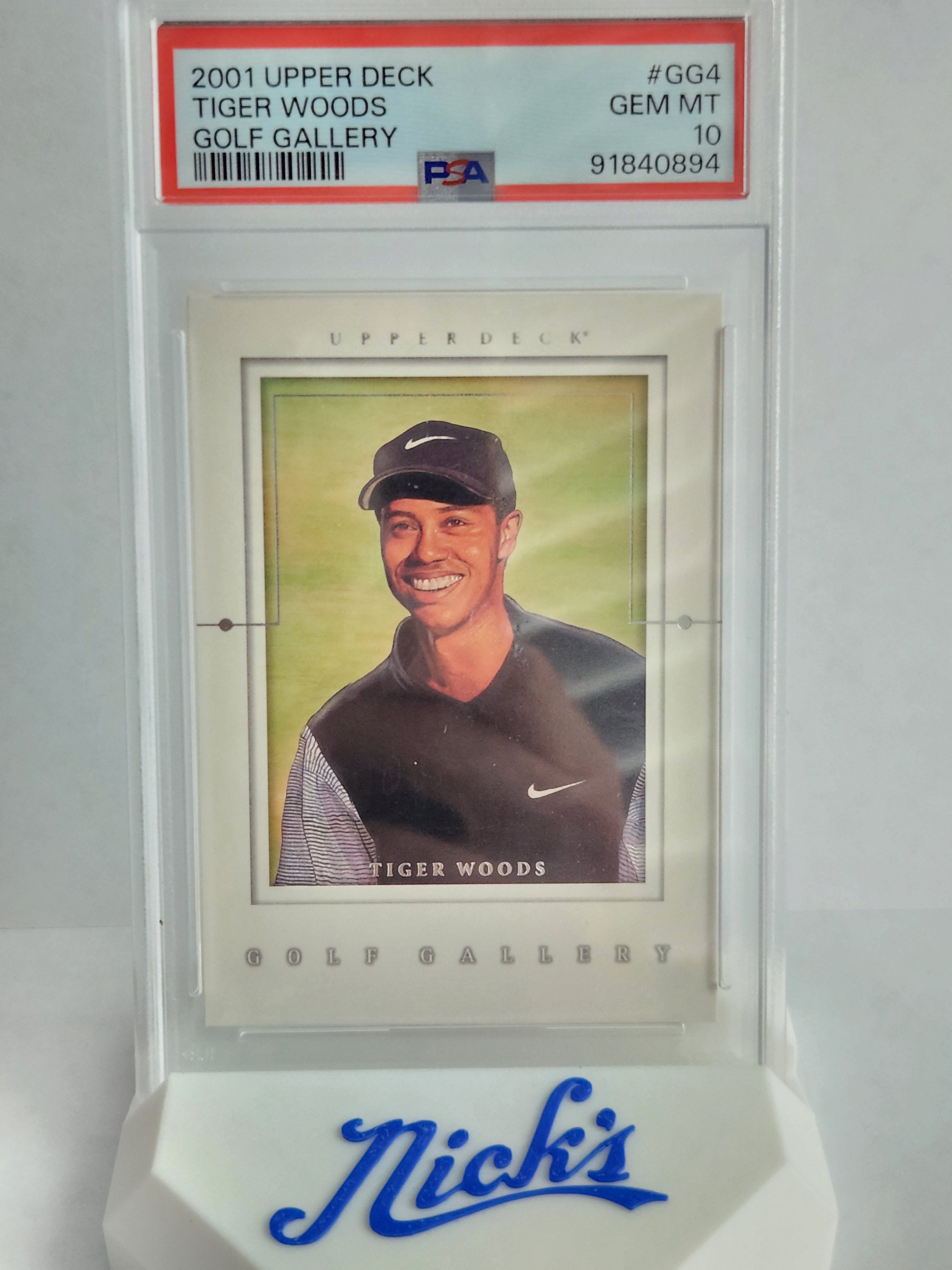 2001 Upper Deck Tiger Woods Golf Gallery PSA 10