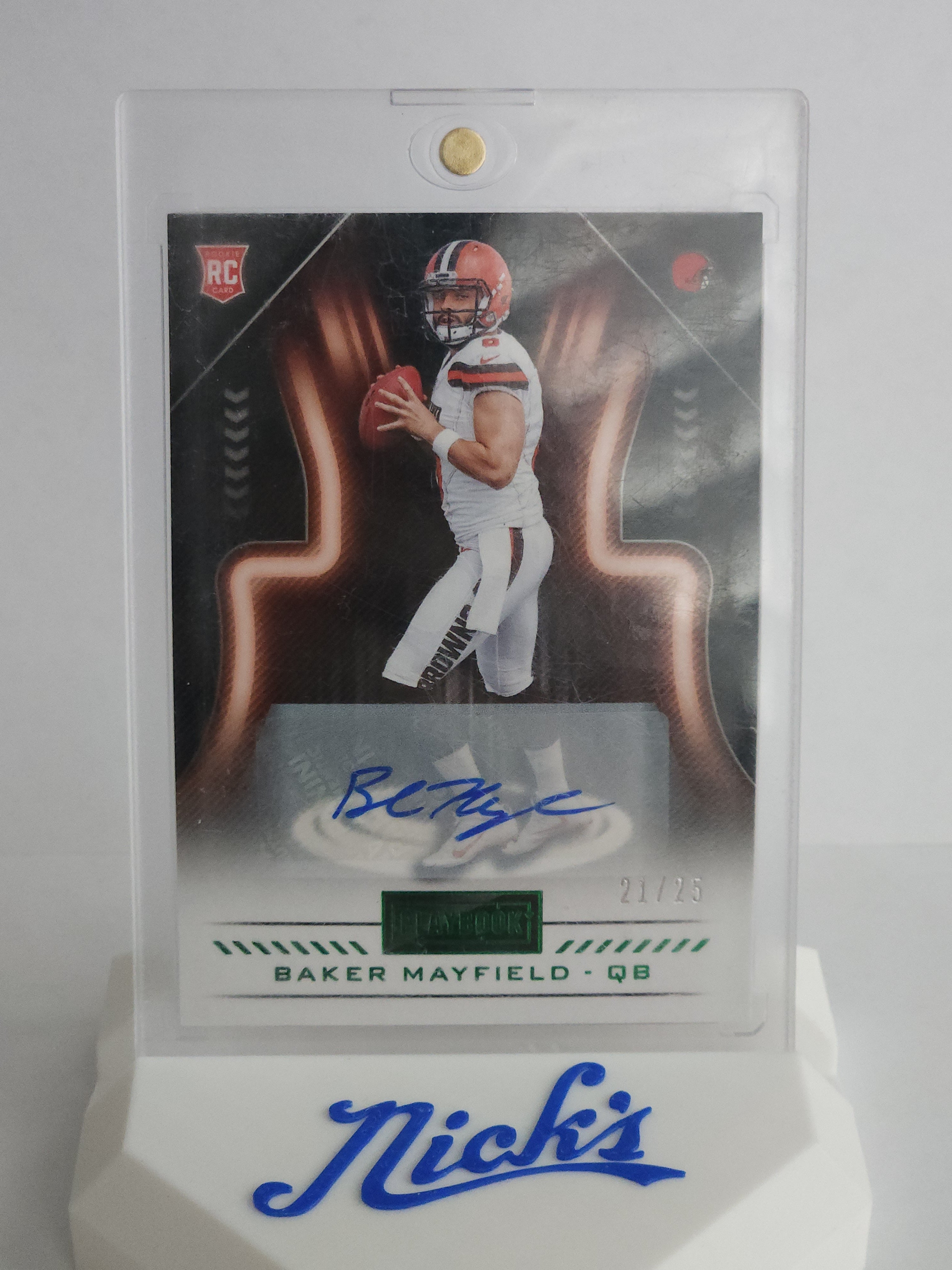 2018 Panini Playbook Baker Mayfield RC Auto #21/25