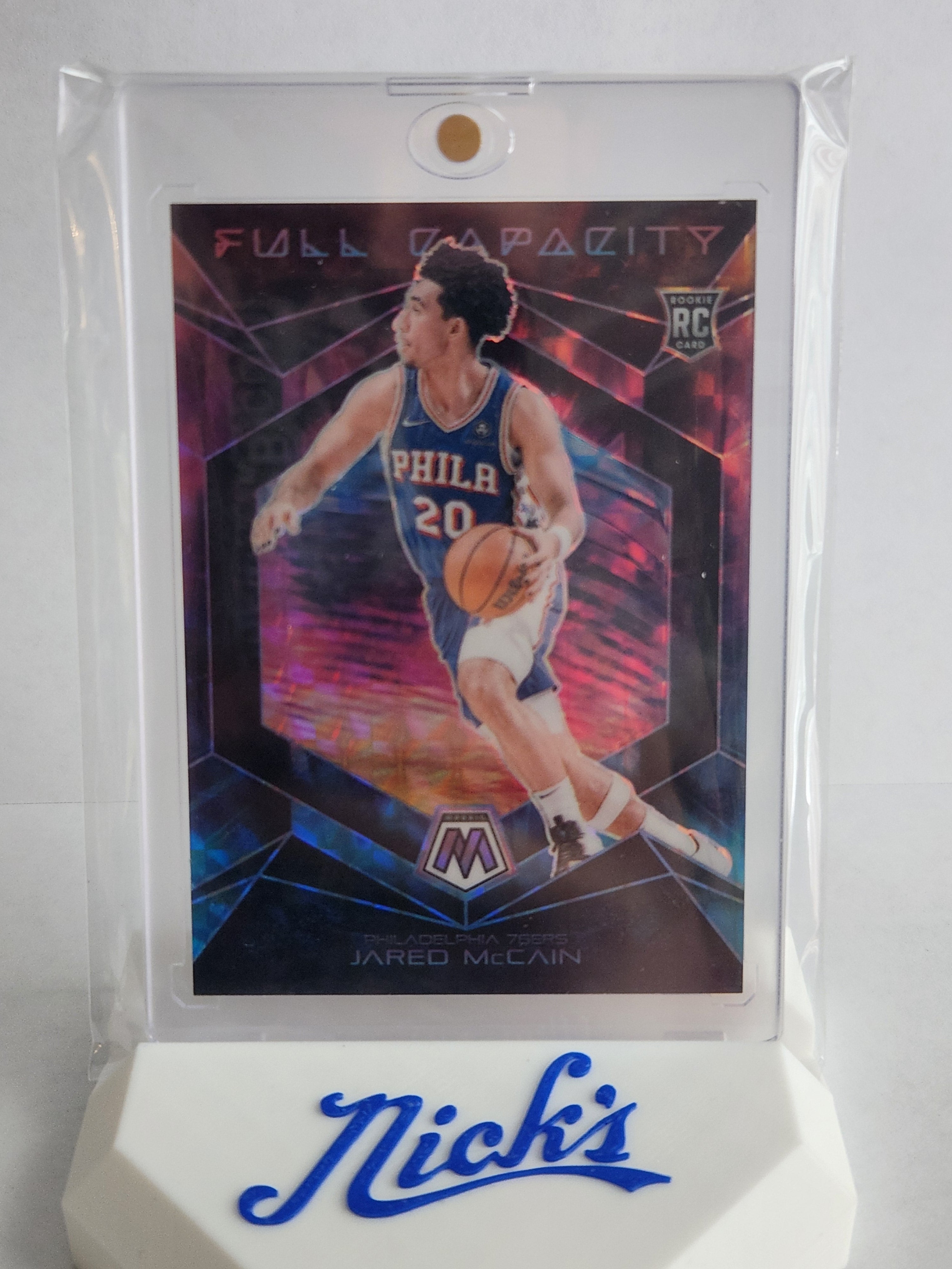2024-25 Panini Mosaic Jared McCain SSP Full Capacity Prizm RC